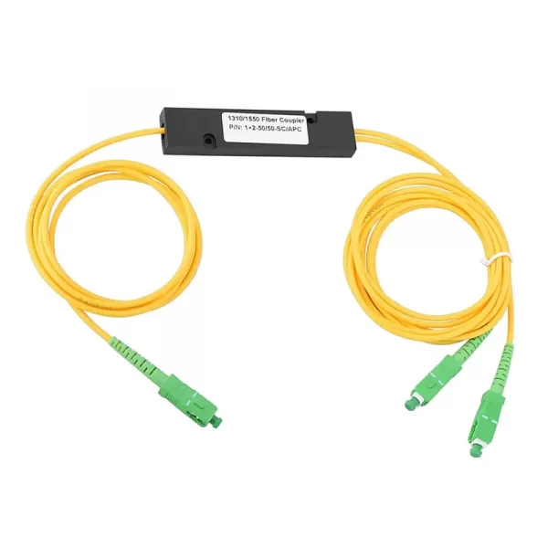 1x2 Fiber PLC Splitter With Mini ABS Box Package